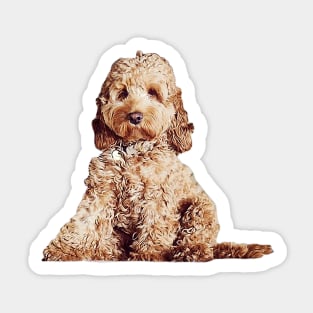 Cavoodle Labradoodle Cockapoo Mini Poodle x Cute Puppy Dog Sticker